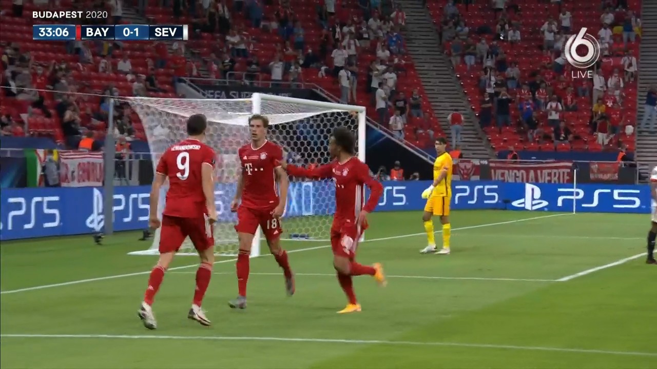 VIDEOGOAL: Bayern - Sevilla 1-1 (Goretzka)