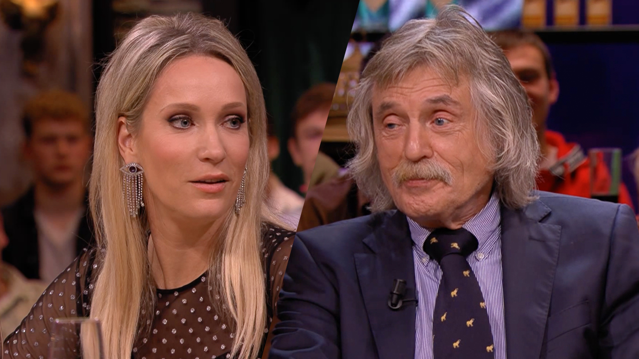 Johan afgeleid door jurkje van Hélène: 'Besef jij dat het doorzichtig is?'
