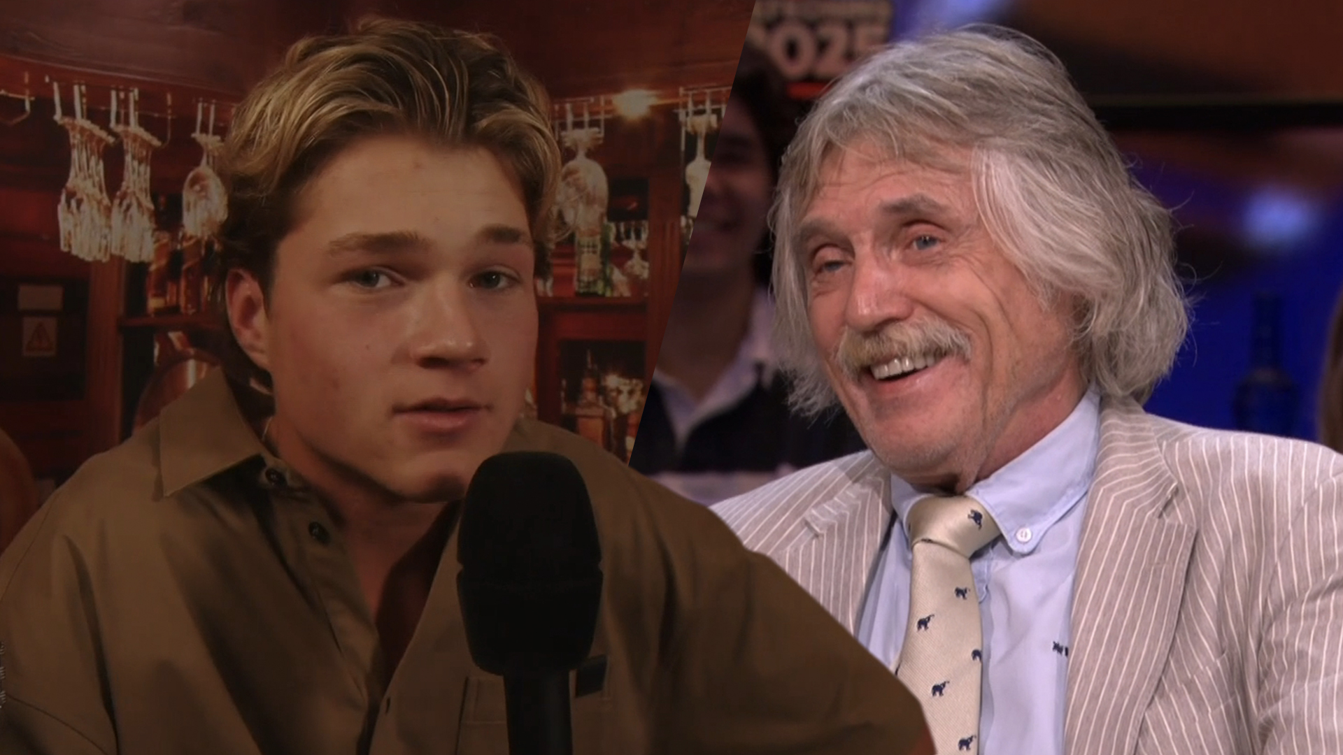 Samuel Welten heeft boodschap voor Johan Derksen: 'Ik ben het niet altijd met je eens, maar…'