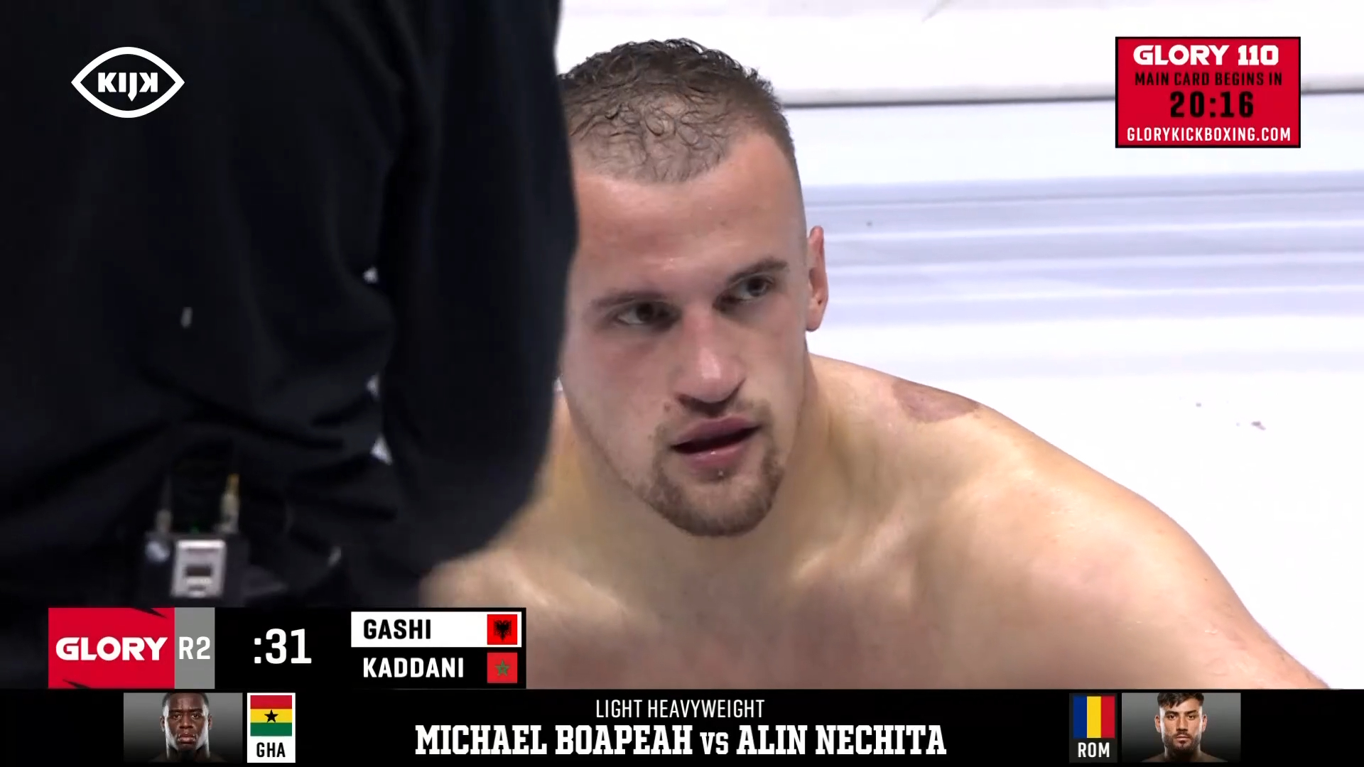 GLORY 110 | Kaddani deelt knockdown uit aan Gashi!