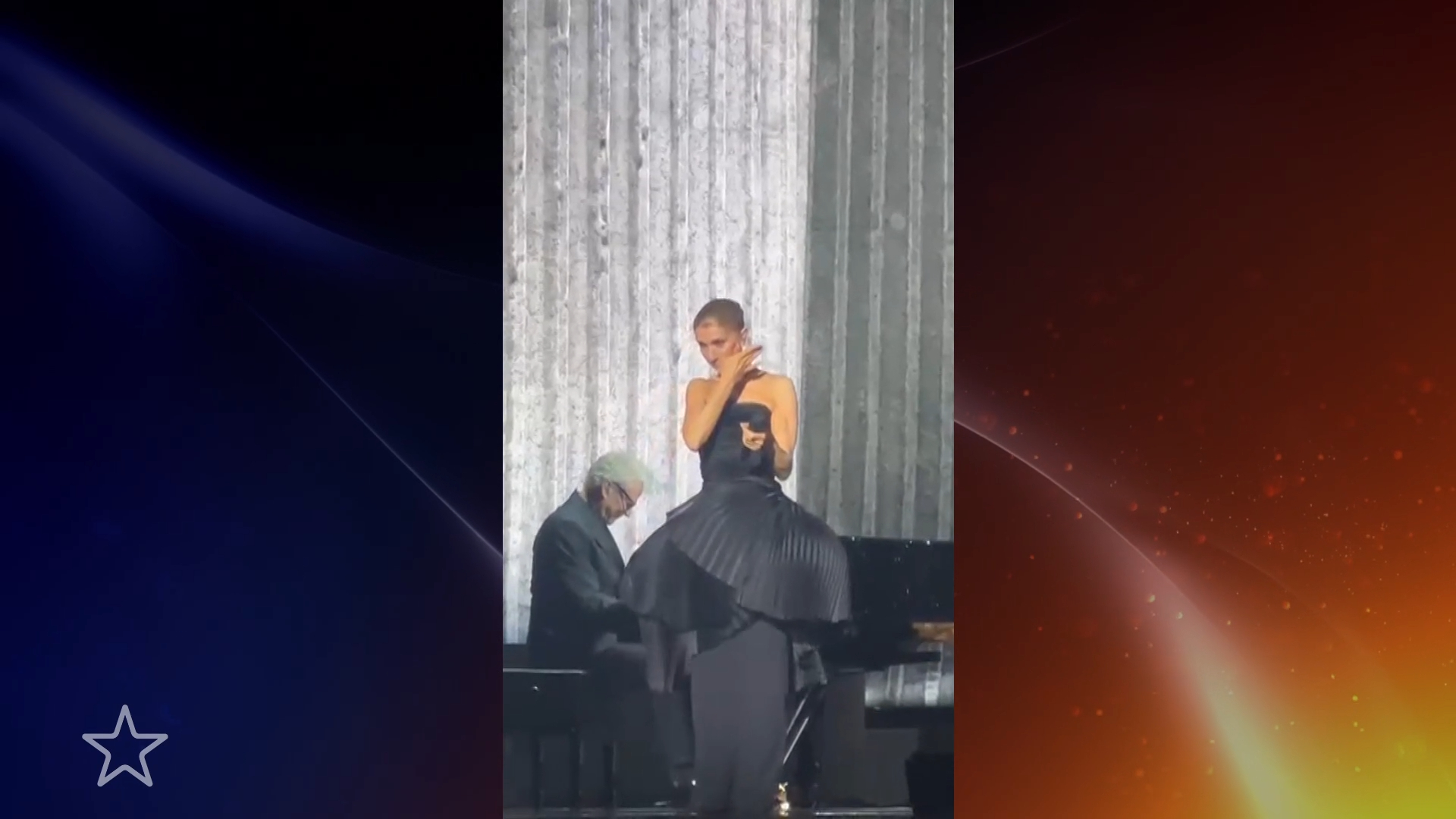 Céline Dion betreedt het podium na lange afwezigheid