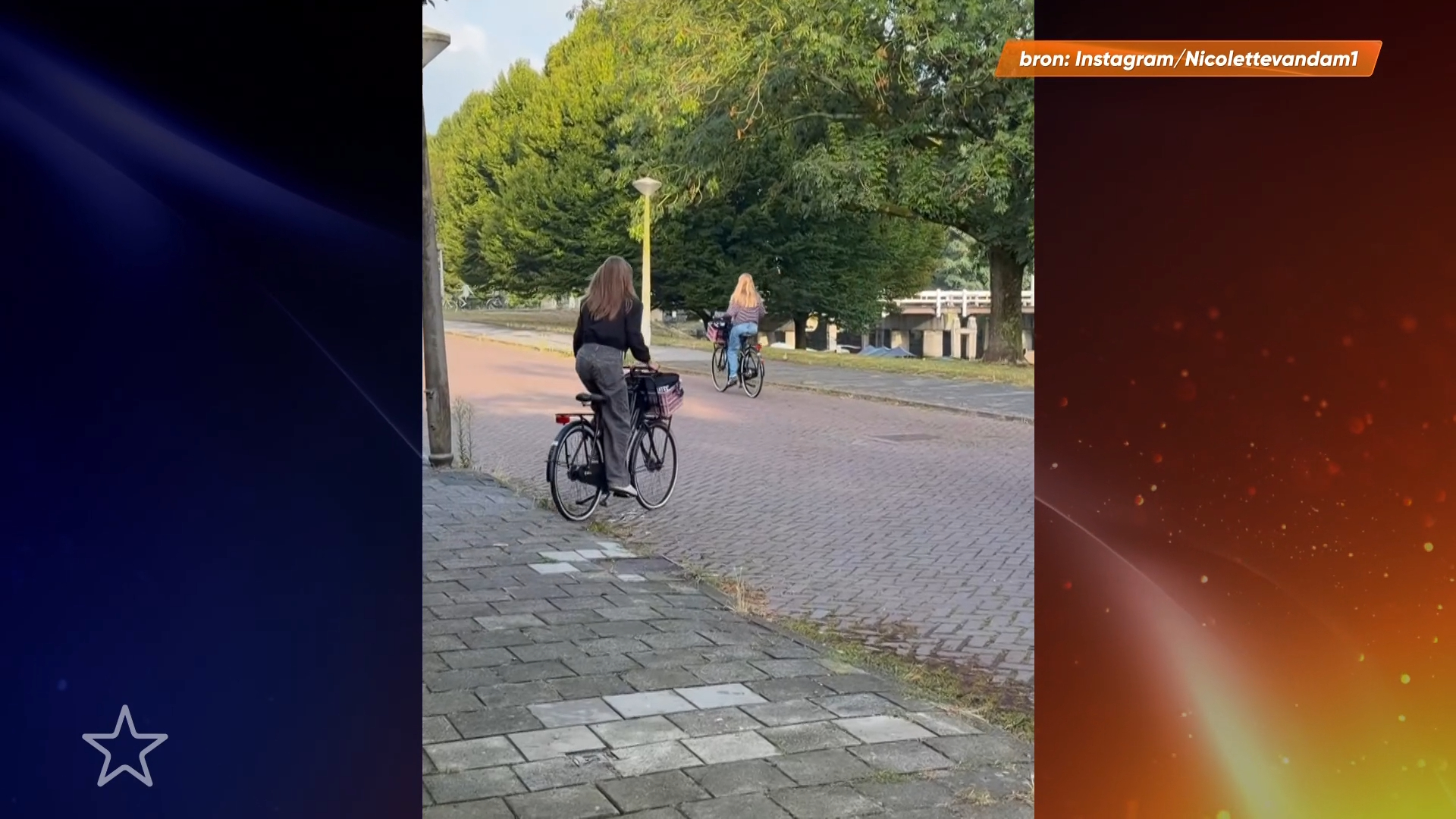 Jongste dochter Nicolette van Dam gaat naar de middelbare school