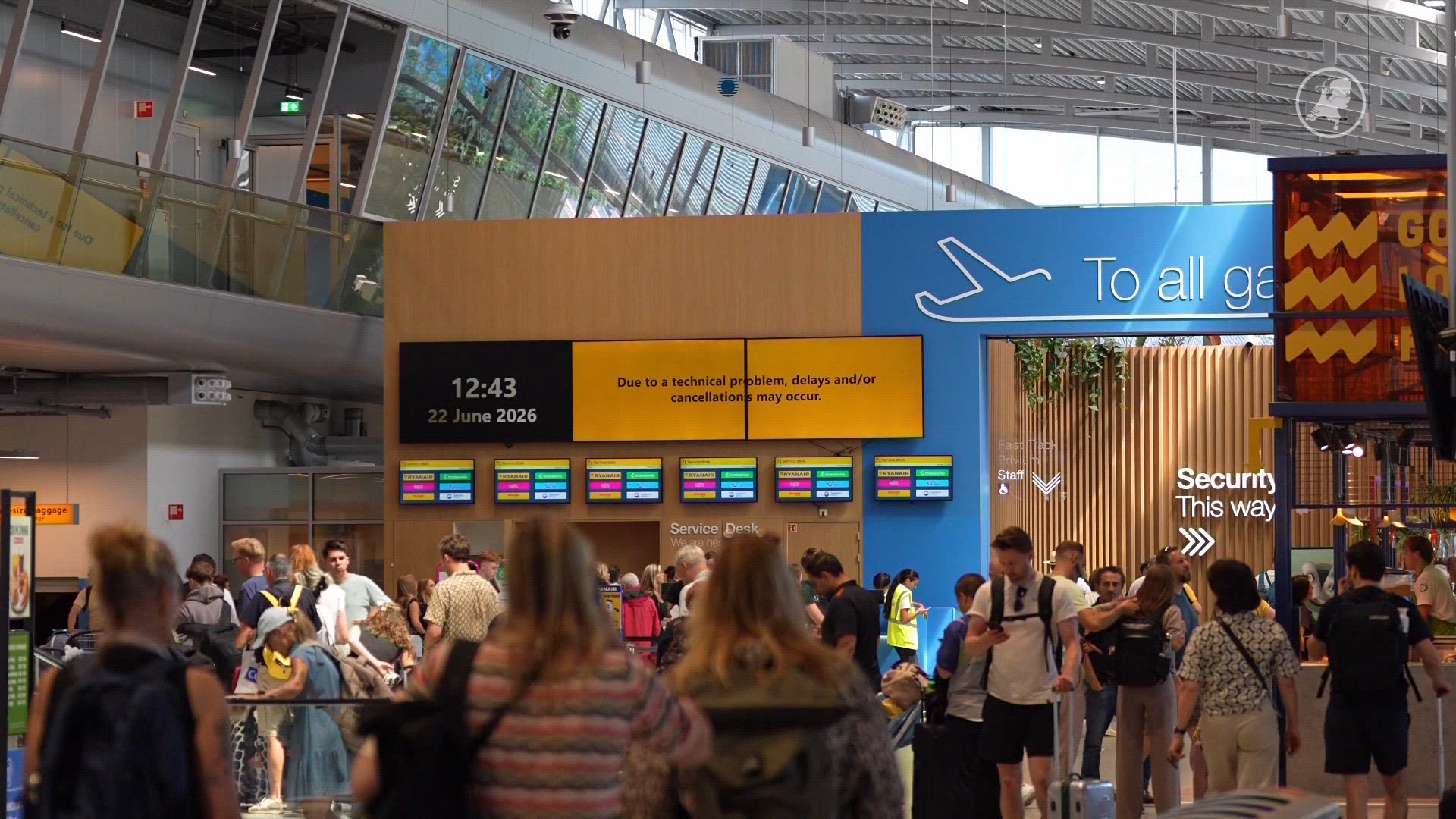 Geen vliegverkeer op Eindhoven Airport door een storing