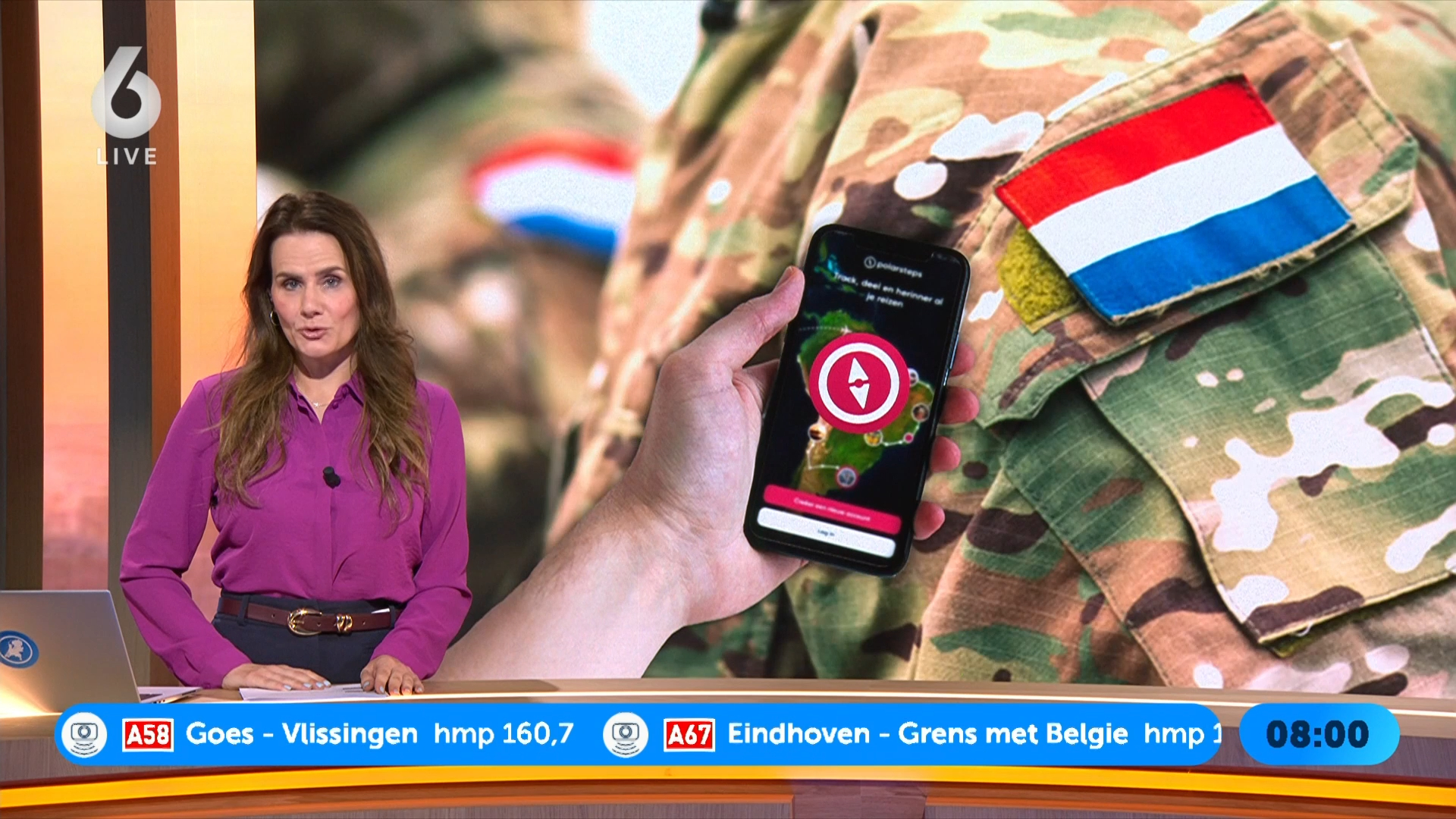 Tientallen militairen te volgen via lekke app Polarsteps