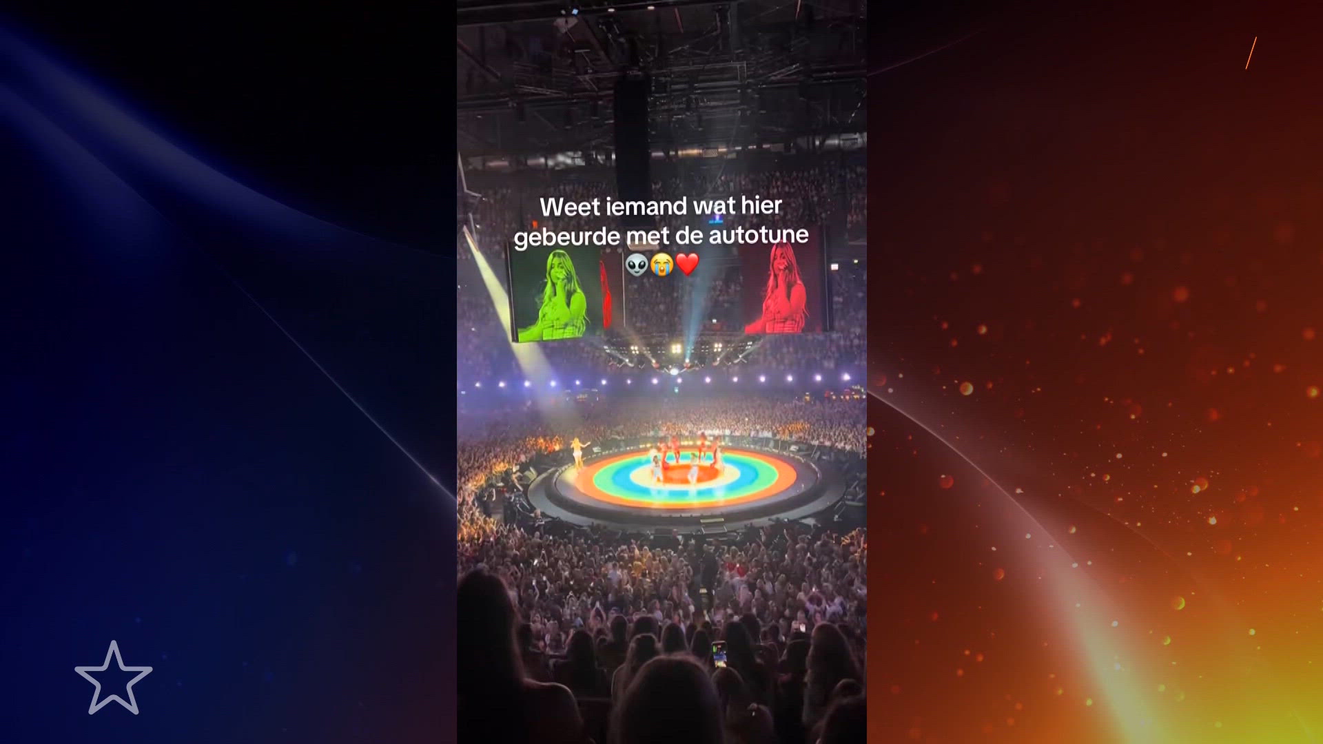 Techniek laat Roxy Dekker even in de steek tijdens show