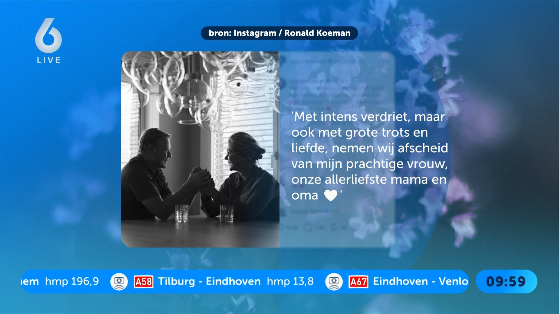 Bartina Koeman (65), vrouw van Ronald Koeman, overleden