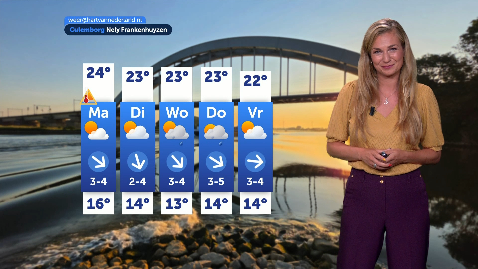 Zondag nog heet, daarna aangenamer zomerweer