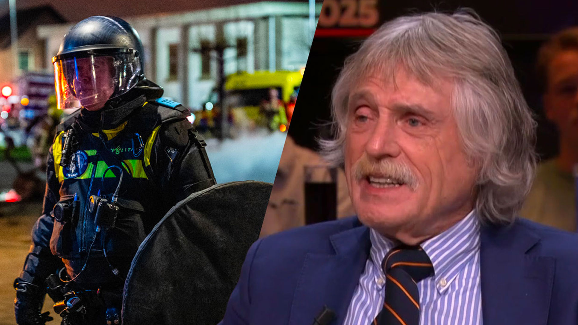 Johan Derksen pleit voor hogere salarissen en betere bewapening voor politie en ME