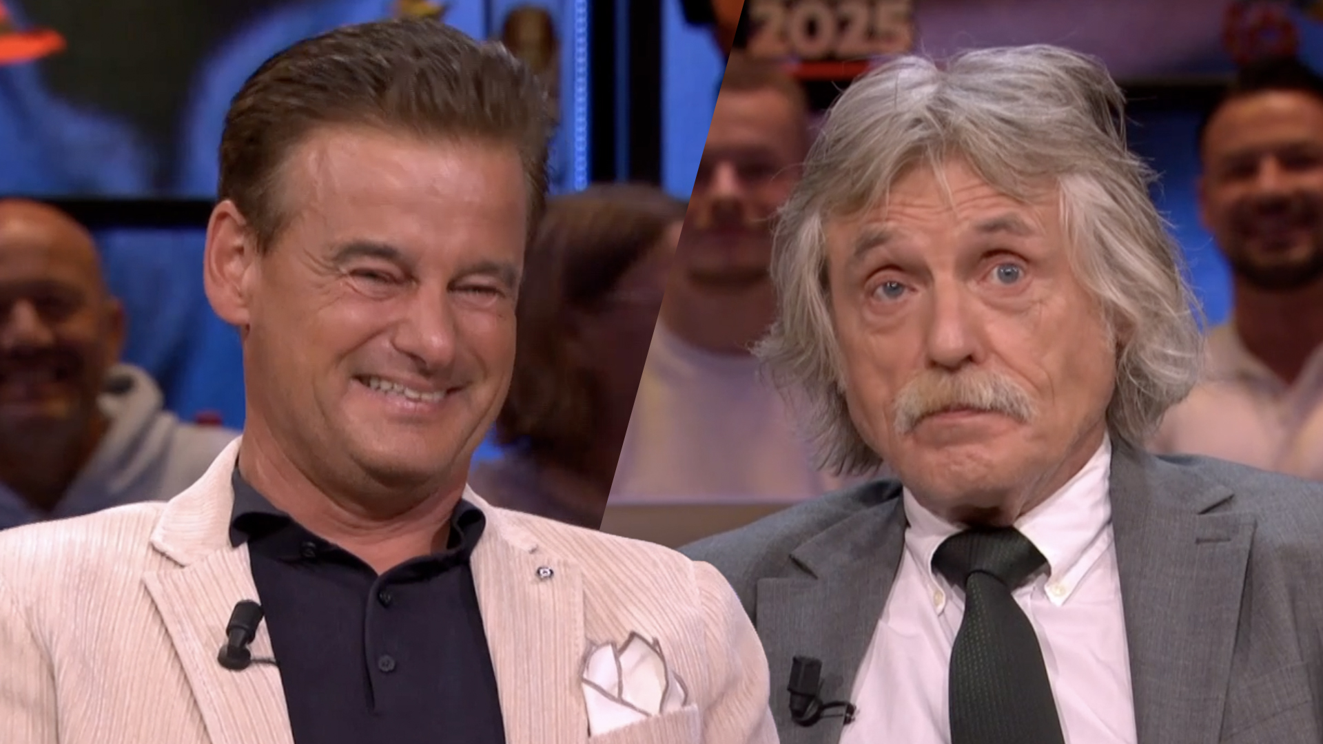 Wilfred Genee gaat, in tegenstelling tot Johan Derksen, helemaal stuk om flauw filmpje