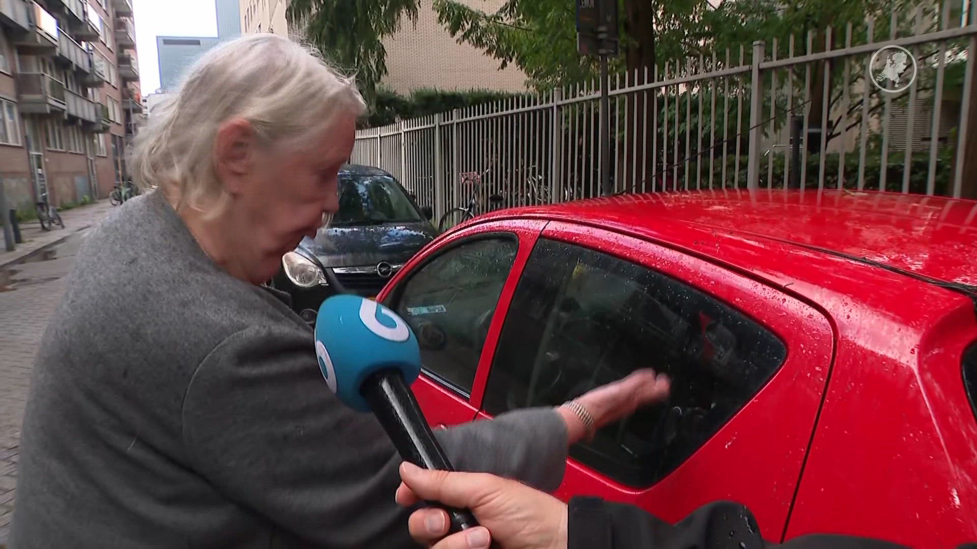 Buurvrouw voert duiven, Lydia's auto zit onder de poep