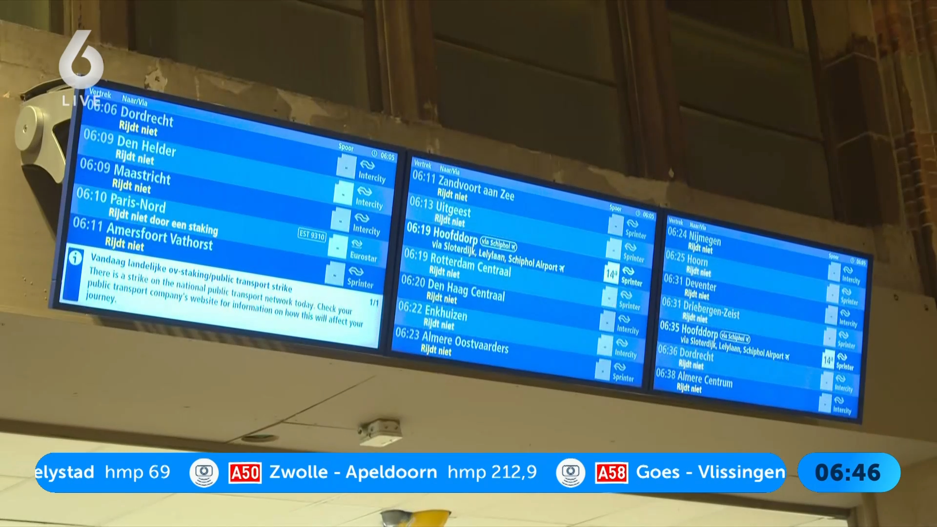 Ov-staking legt woensdag vervoer stil