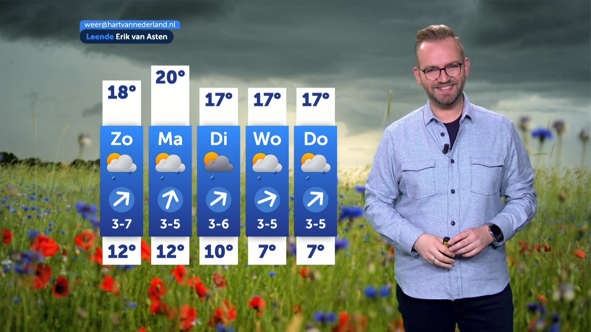 Weerbericht zaterdag 6 juni 2026