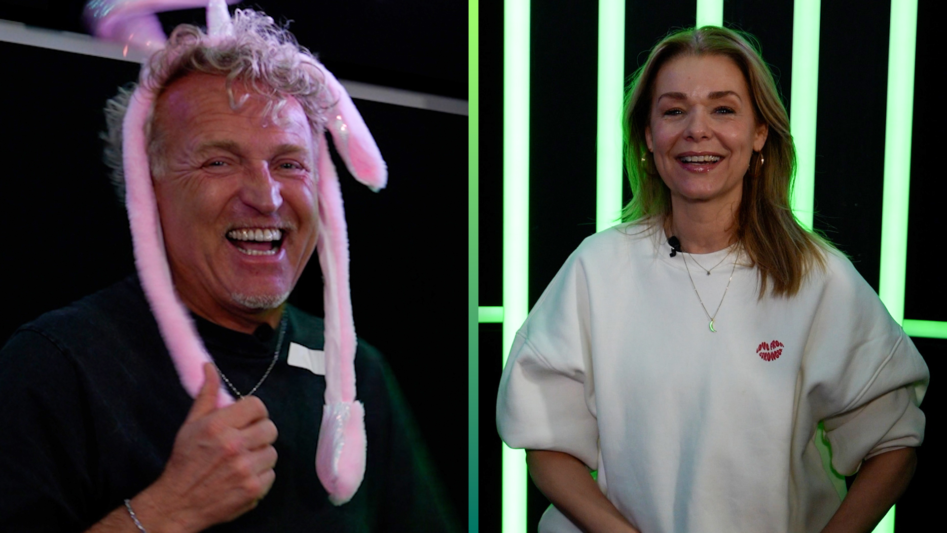 Gordon trekt alles uit de kast om Froukje aan het lachen te krijgen