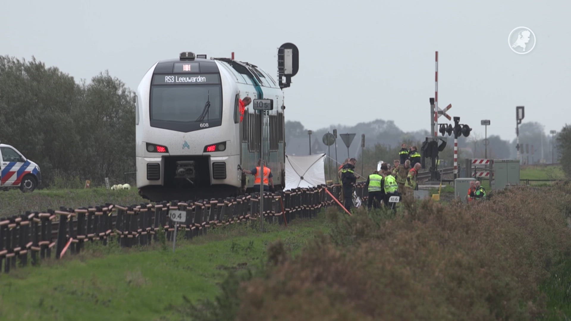 Fietser omgekomen bij aanrijding met trein in Mantgum
