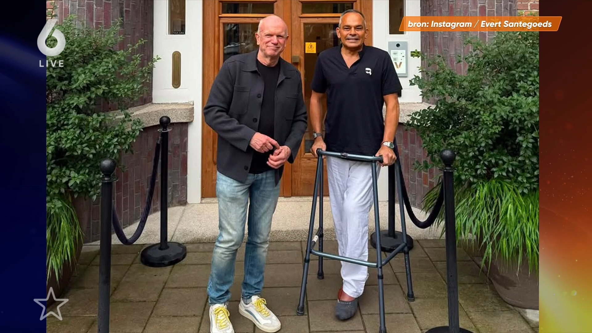 Evert Santegoeds deelt hoopvolle update over zijn partner: Robert Halewijn is weer thuis