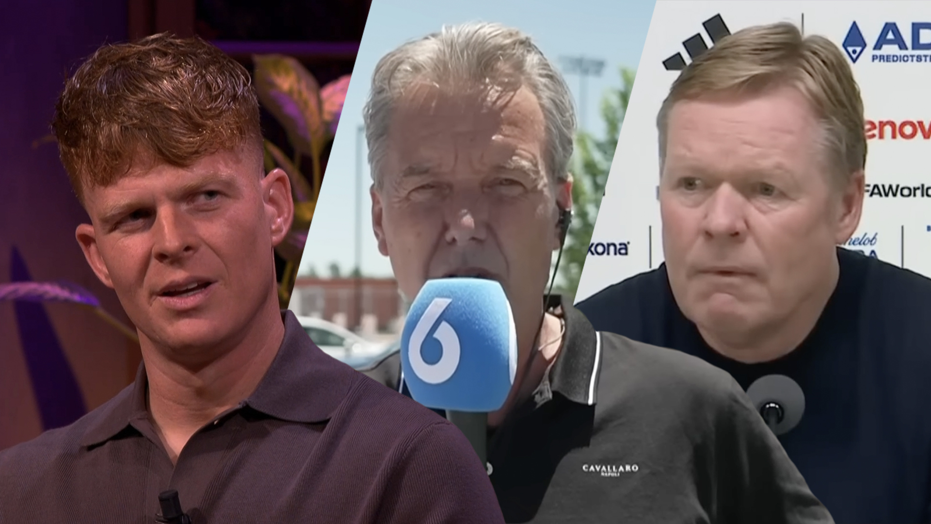 Ronald Koeman jr. reageert op harde vragen Valentijn Driessen aan zijn vader: 'Geen respect, man!'