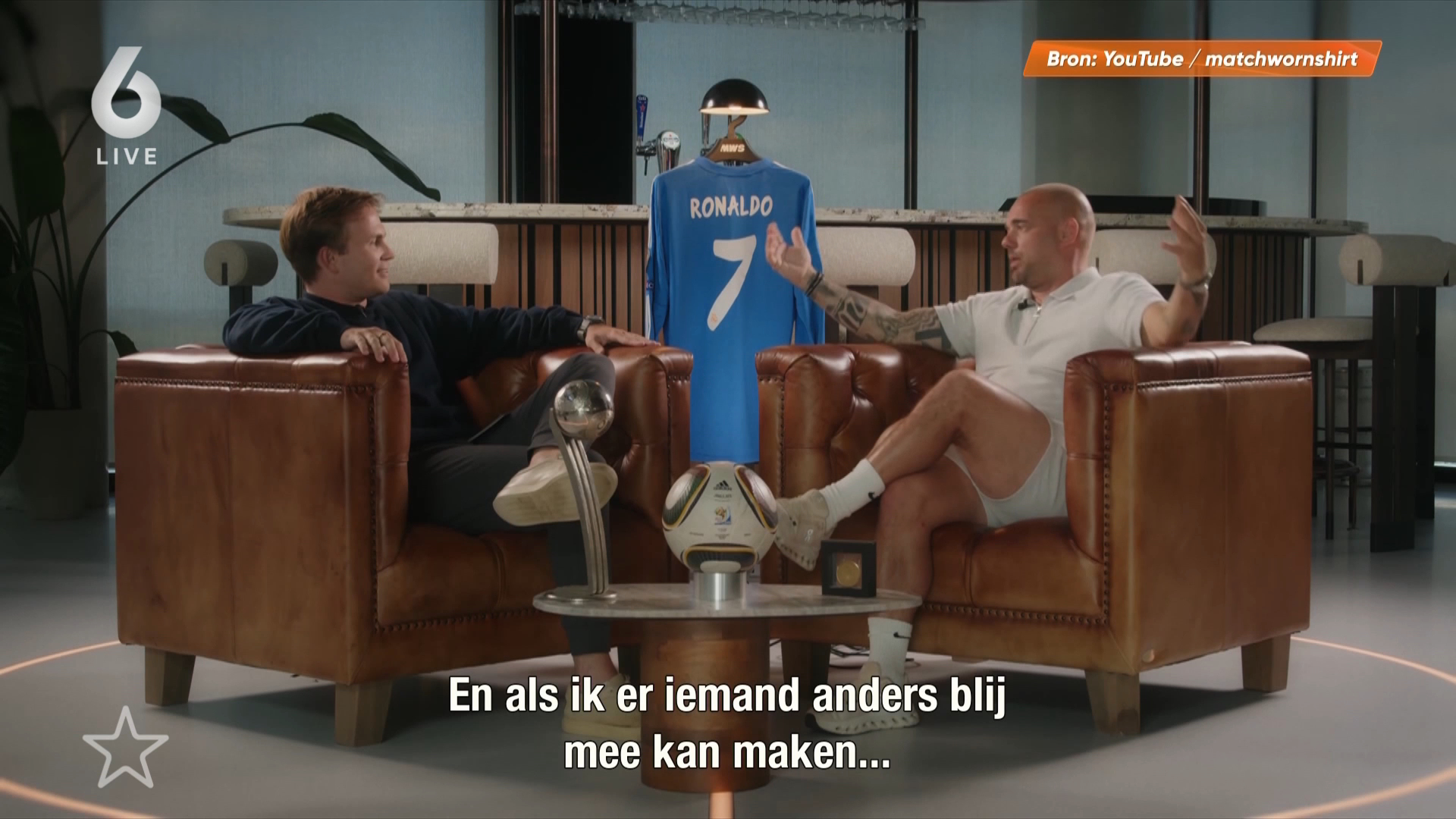 Wesley Sneijder gooit spullen met emotionele waarde in de verkoop