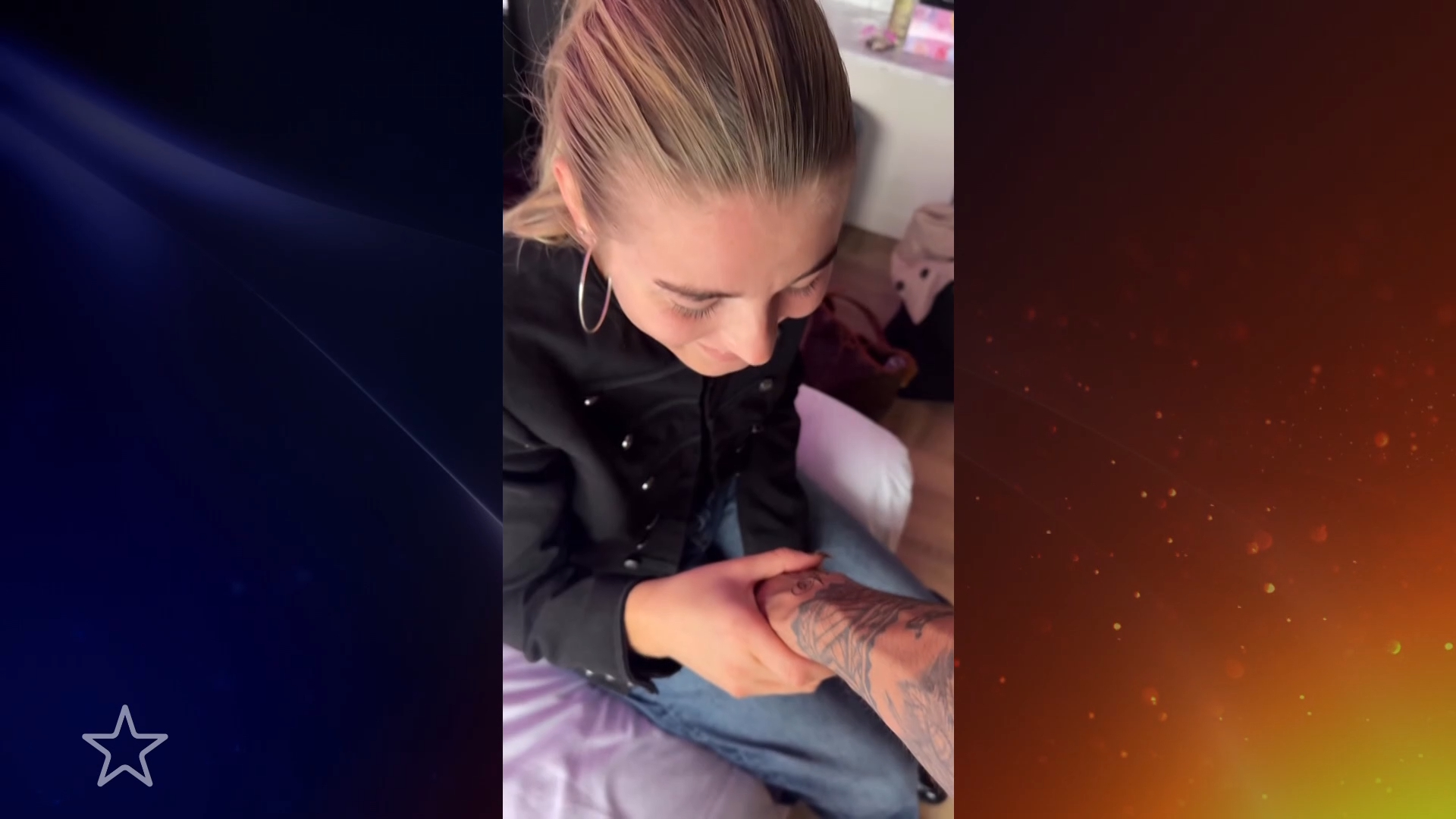 Diederik zet tattoo voor Anouk: 'Is dit echt?'