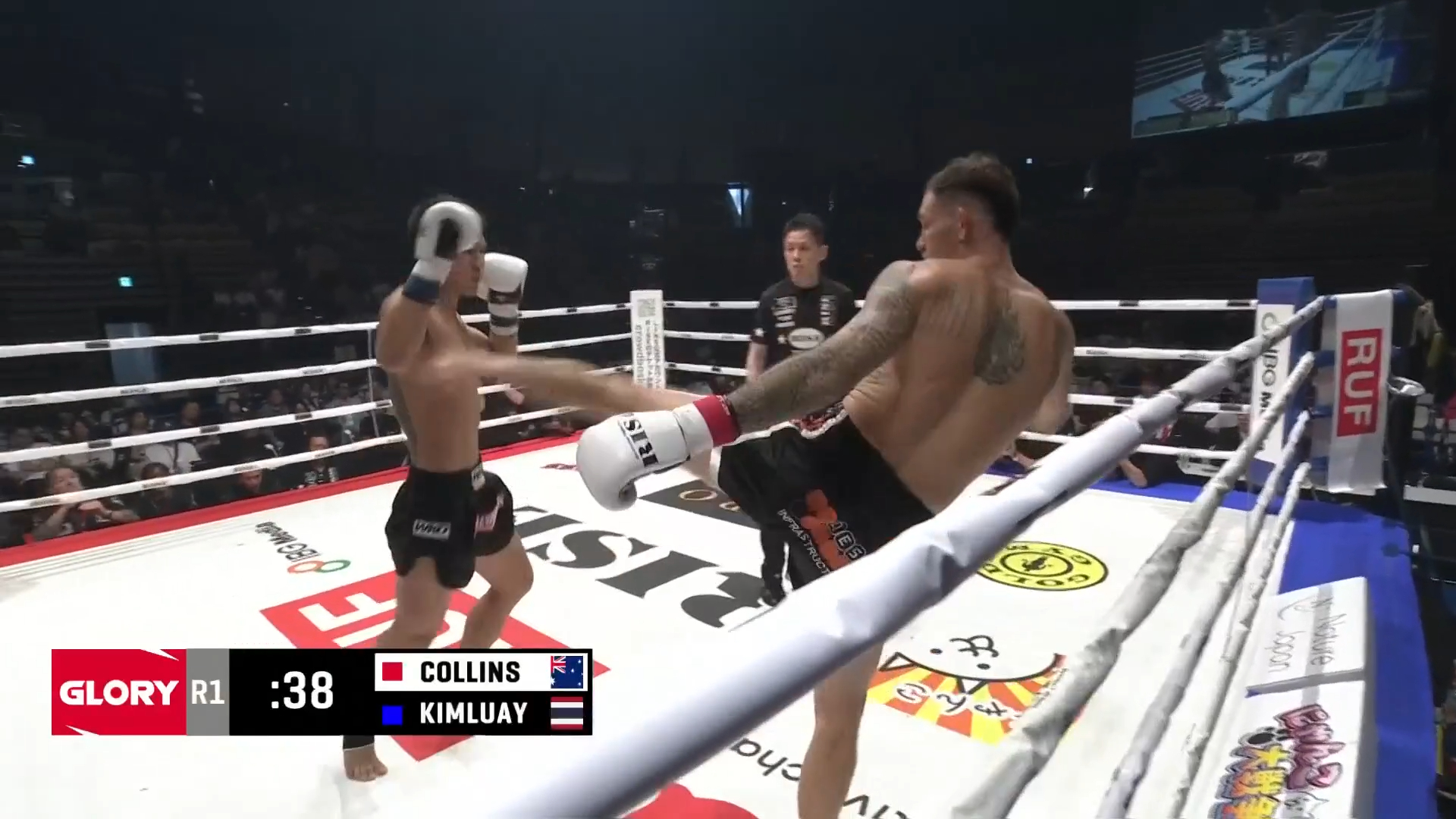 Felle uitwisseling Collins vs. Wankongohm Ronde 1 | GLORY 108