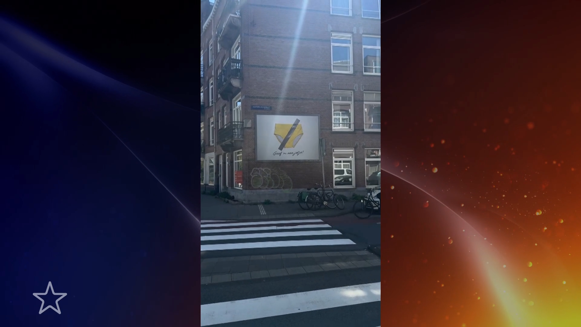 Dries Roelvink geconfronteerd met gele zwembroek op straat