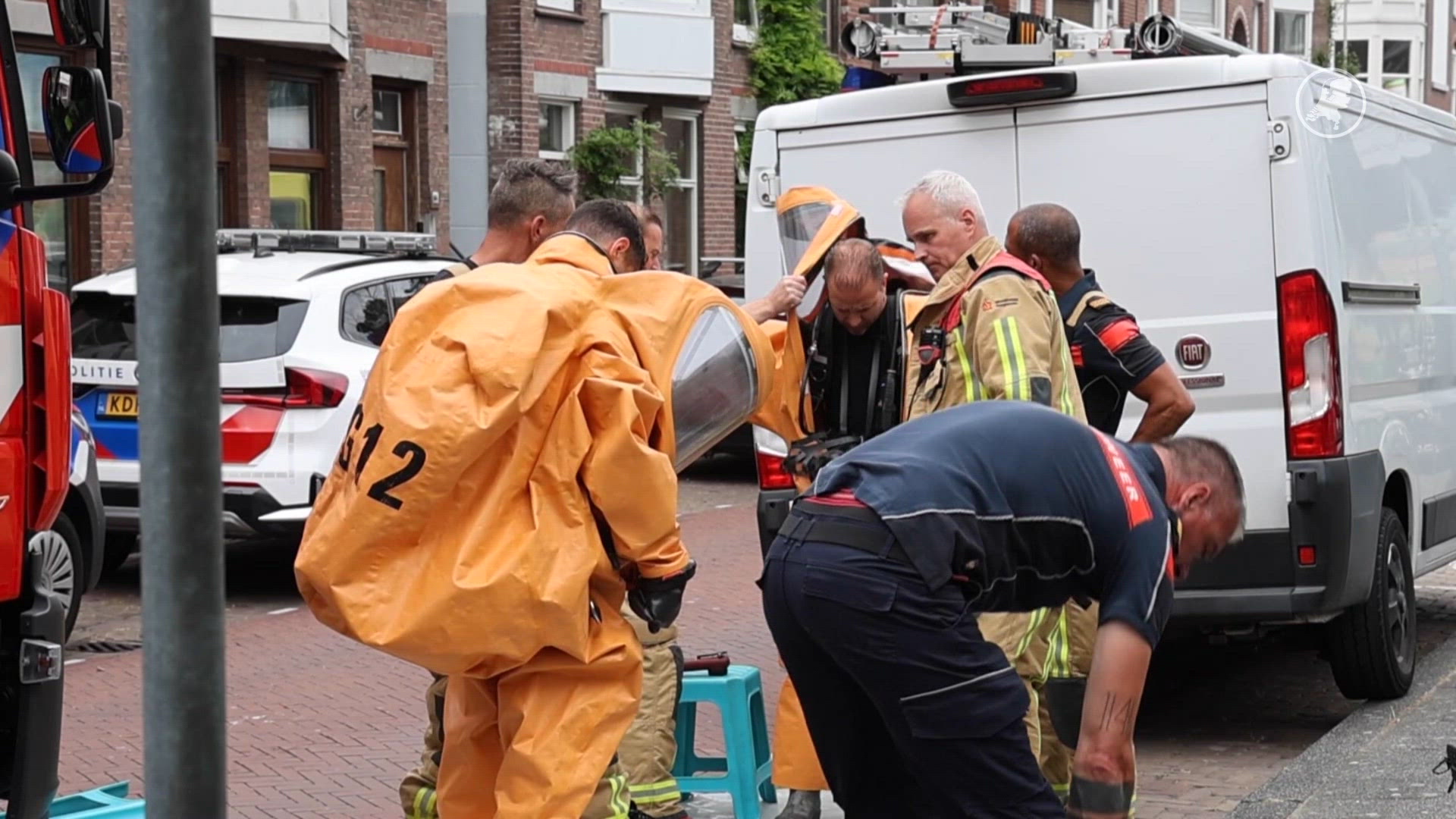 Persoon 'onder vloeistoffen' in Den Haag
