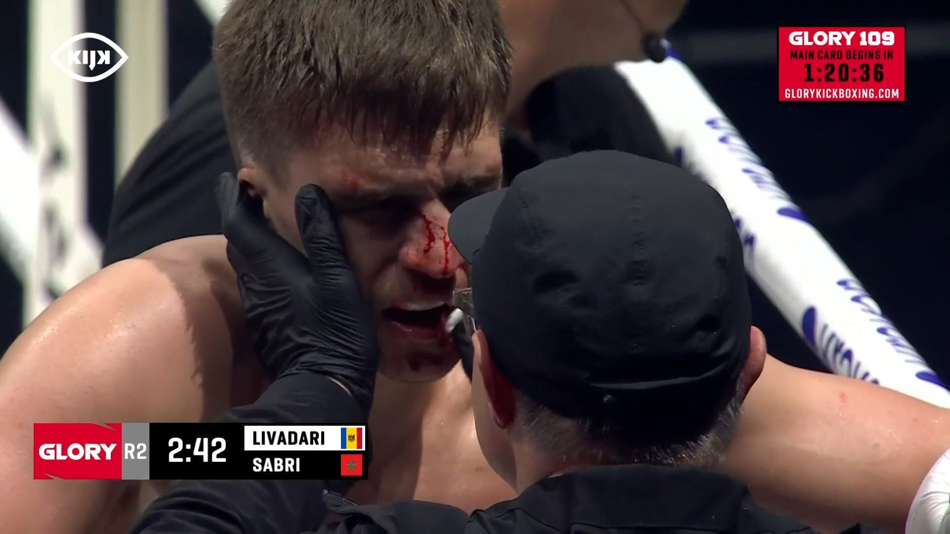 GLORY 109 | Sabri wint na gebroken neus Livadari
